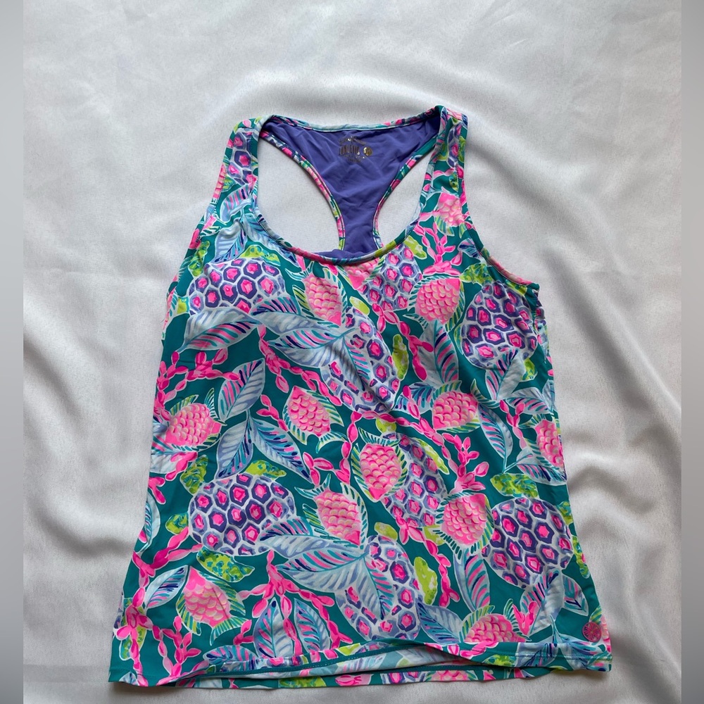 Lilly Pulitzer Luxletic Tank Bra Top Size M